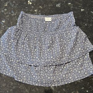 Zara Girls Blue Floral Skort, girls size 11-12
